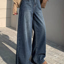 DAZY Jeans De Mezclilla De Pierna Ancha (lavado)