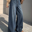DAZY Jeans De Mezclilla De Pierna Ancha (lavado)
