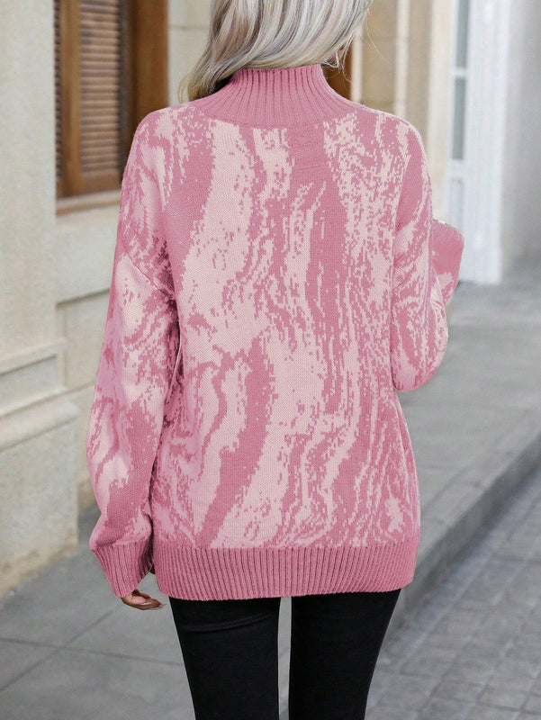 LUNE Jersey De Manga Larga Con Cuello Alto Para Mujer