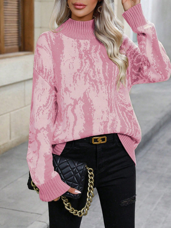 LUNE Jersey De Manga Larga Con Cuello Alto Para Mujer