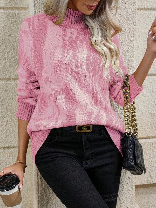 LUNE Jersey De Manga Larga Con Cuello Alto Para Mujer