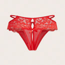 Classic Sexy Tangas Sexys Triangulares Decoradas Con Encaje, Lazo Y Pieza Individual