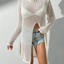 VCAY Jersey Para Mujeres Con Cuello Redondo Y Abertura En El Dobladillo