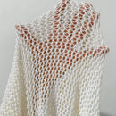 VCAY Jersey Para Mujeres Con Cuello Redondo Y Abertura En El Dobladillo