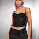 BAE Falda-pantalon De Moda Para Mujer, Diseno De Bolsillo Falso Asimetrico Con Cintura Baja
