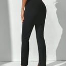 Tall Pantalones Cortos Y Cenidos Para Mujer Con Dobladillo Dividido