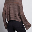 Essnce Jersey De Punto De Color Liso Para Mujer Con Diseno Calado Y Escote Con Muescas
