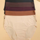 Finetoo set de 5 calzoncillos de mujer de unicolor, comodos y sin costuras