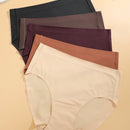 Finetoo set de 5 calzoncillos de mujer de unicolor, comodos y sin costuras
