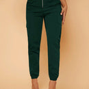 SXY Pantalones Utilitarios Rectos Sin Elasticidad