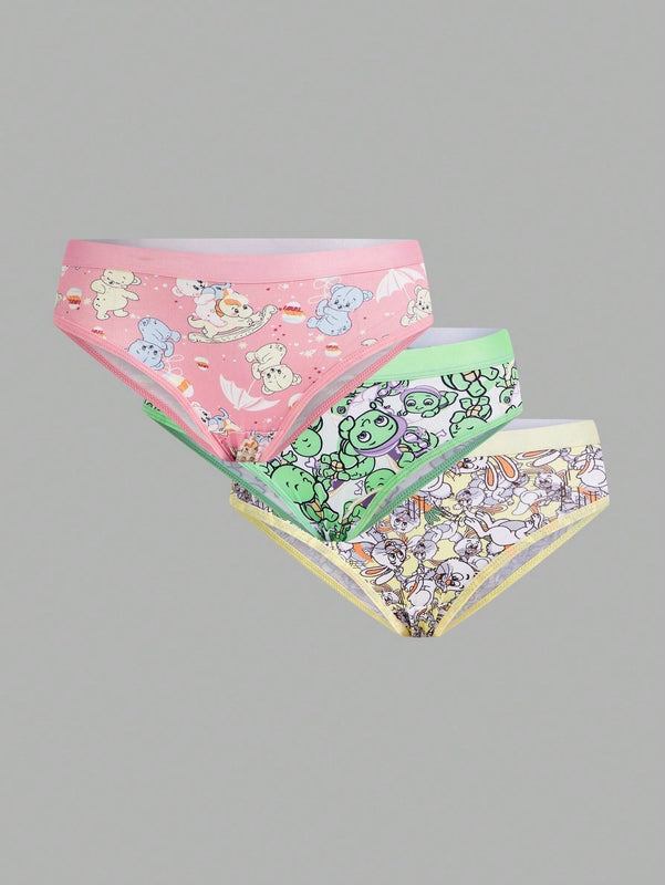 Tangas Triangulares Con Estampado De Dibujos Animados Para Mujer