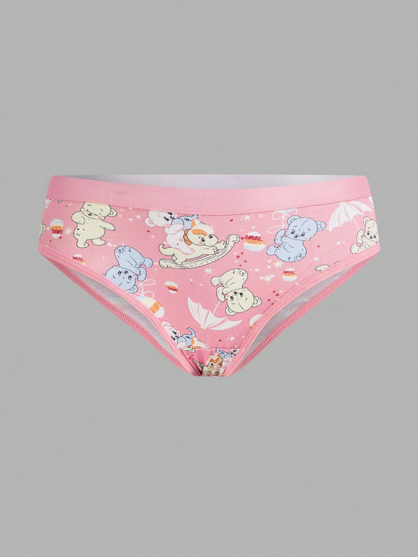 Tangas Triangulares Con Estampado De Dibujos Animados Para Mujer