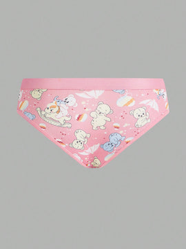 Tangas Triangulares Con Estampado De Dibujos Animados Para Mujer