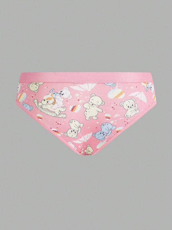 Tangas Triangulares Con Estampado De Dibujos Animados Para Mujer