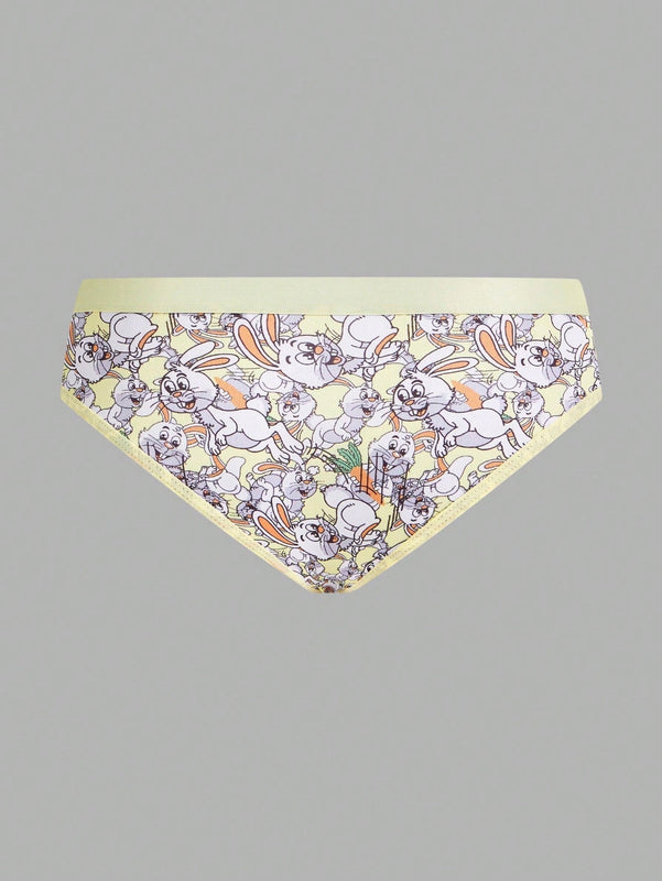 Tangas Triangulares Con Estampado De Dibujos Animados Para Mujer