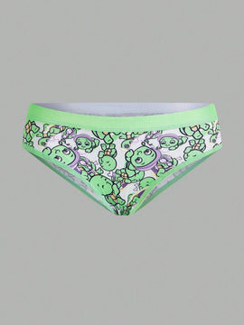 Tangas Triangulares Con Estampado De Dibujos Animados Para Mujer
