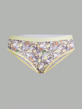 Tangas Triangulares Con Estampado De Dibujos Animados Para Mujer