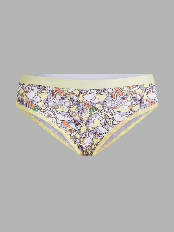 Tangas Triangulares Con Estampado De Dibujos Animados Para Mujer