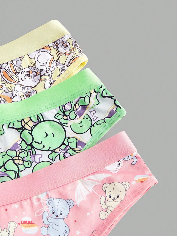 Tangas Triangulares Con Estampado De Dibujos Animados Para Mujer