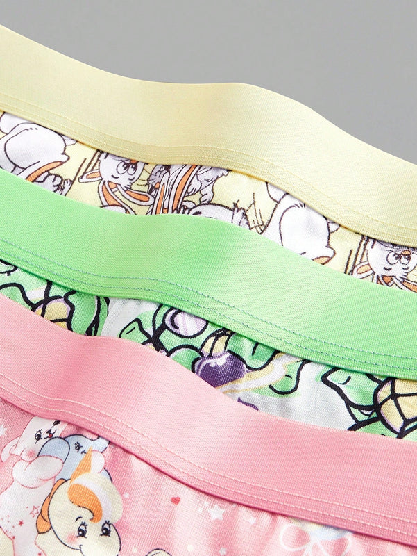 Tangas Triangulares Con Estampado De Dibujos Animados Para Mujer