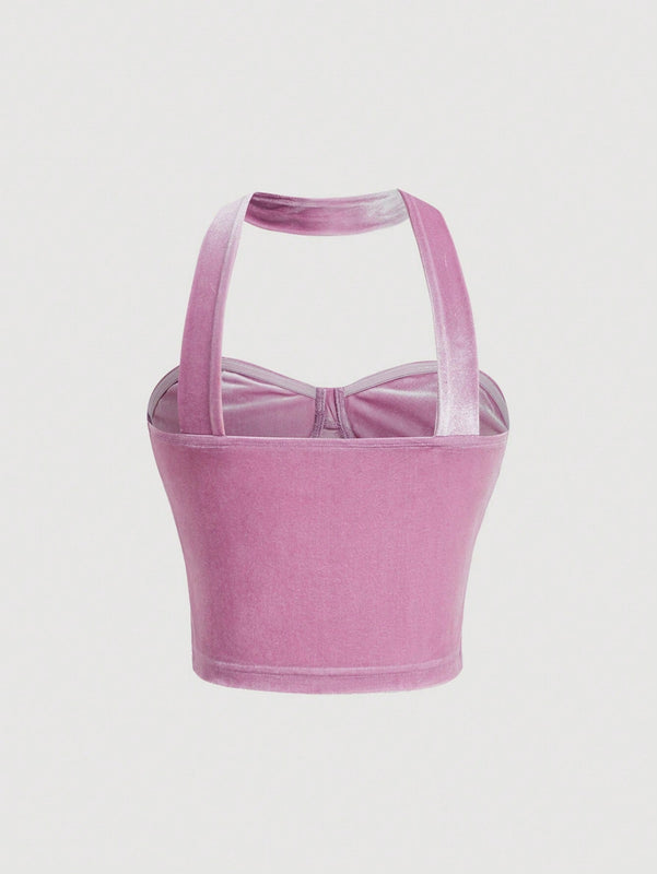 Jessie   Top de cuello halter para mujeres
