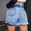 EZwear Pantalones Cortos De Mezclilla Deshilachados Y Desgastados Para Mujer