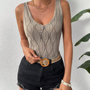 Frenchy Chaleco De Sueter De Mujer Con Huecos, Color Solido