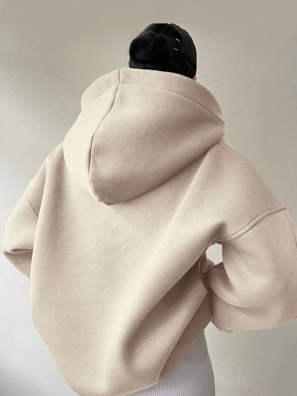 Essnce sudadera con capucha informal con estampado de letras para mujer, para uso diario