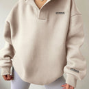Essnce sudadera con capucha informal con estampado de letras para mujer, para uso diario