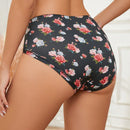 Fondo De Bikini De Triangulo Para Mujer Con Estampado Floral De San Valentin