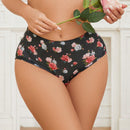 Fondo De Bikini De Triangulo Para Mujer Con Estampado Floral De San Valentin