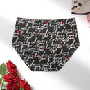 Ropa Interior Triangular Con Diseno De Corazones Y Letras De San Valentin