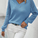 LUNE Sueter De Manga Larga Con Cuello Redondo Y Raglan Para Mujer