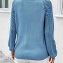 LUNE Sueter De Manga Larga Con Cuello Redondo Y Raglan Para Mujer