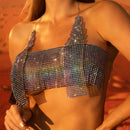 Lenceria Sexy De Cadena De Estras Con Tirante De Cuello