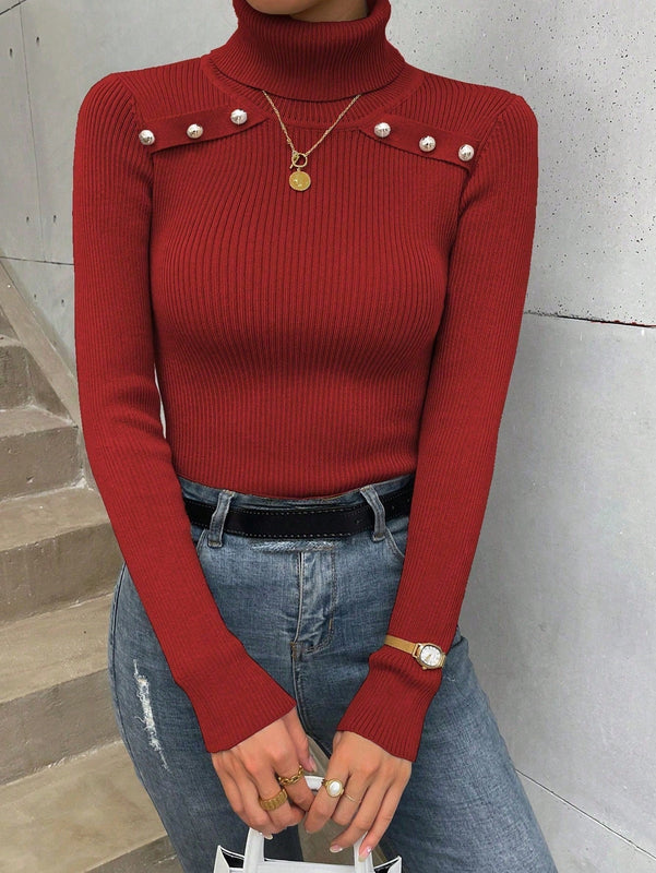 Essnce Sueter De Cuello Alto Y Manga Larga