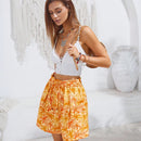 EZwear Pantalones Cortos Impresos Con Cintura Con Cordon Para Mujer