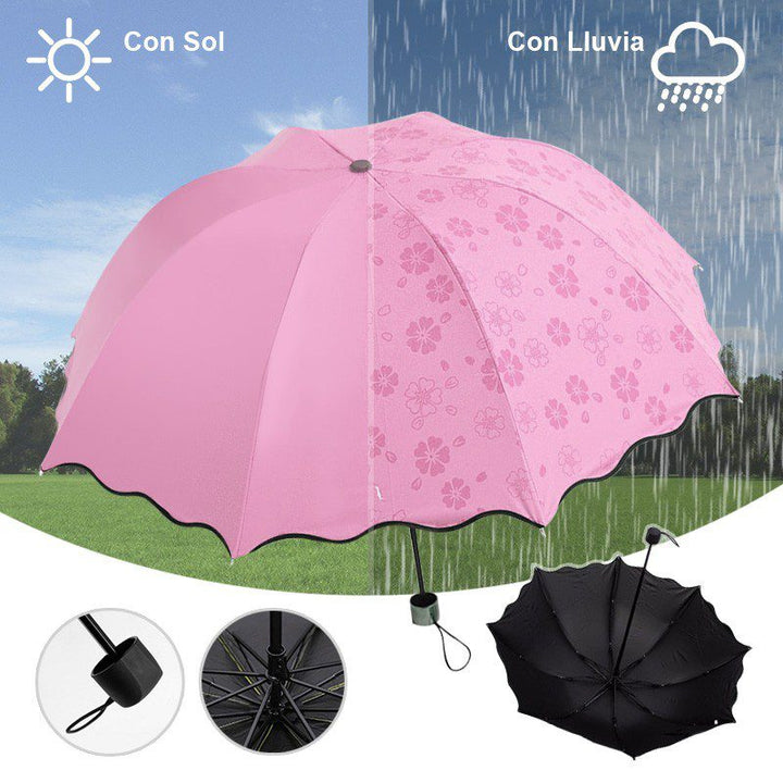 Sombrilla Mágica Cambia Color Agua Protección Filtro UV 034