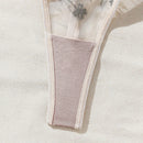 Conjunto De 2 Piezas De Ropa Interior Femenina Bordado Romantico, Temporada De Bodas