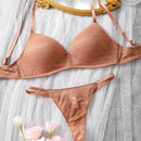 Conjunto De Lenceria Para Mujeres Con Tanga Y Sujetador