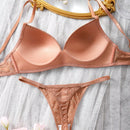 Conjunto De Lenceria Para Mujeres Con Tanga Y Sujetador