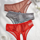 Ropa Interior De Malla Sexy Para Mujer, Paquete De 3 Piezas