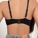 Lenceria De Sujetador Para Mujeres Con Encaje De Hueco Y Empalme