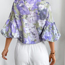 Prive Camisa De Mujer Con Estampado Floral Y Cierre De Un Solo Boton