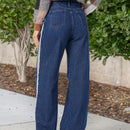LUNE Jeans De Mezclilla Con Corte Holgado Y Decoracion De Rayas