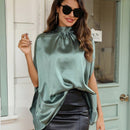 Prive Blusa Con Cuello Alto Y Mangas Estilo Capa