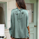 Prive Blusa Con Cuello Alto Y Mangas Estilo Capa