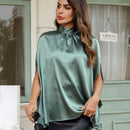 Prive Blusa Con Cuello Alto Y Mangas Estilo Capa