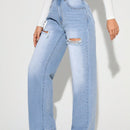 Tall Jeans Desgastados Para Mujer