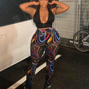 Slayr Pantalones De Mujer Demasiado Ajustados Callejeros Casuales De Diseno De Rayas Onduladas De Doble Capa En El Tobillo Con Adornos De Volantes En Colores Pasteles